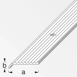 alfer Rundabschlussprofil 1 m, 25 x 6 mm Aluminium eloxiert bronze