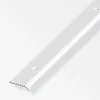 alfer Rundabschlussprofil 2 m, 25 x 6 mm Aluminium eloxiert silber
