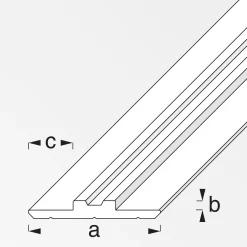 alfer T-Profil 10,0 x 29.5 x 1000 mm