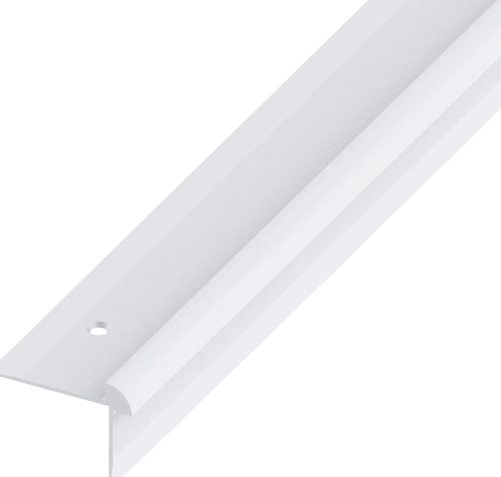 alfer Treppen-Abschluss-Profil 1 m, 40 x 30 x 5 mm Alu eloxiert silber