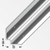 alfer Treppen-Innenwinkel-Abschluss-Profil 1 m, 25.3 x 3 mm Alu silber