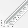 alfer Träger-Profil 1 m, 11 x 30 mm PVC (Kunststoff) glatt elfenbein