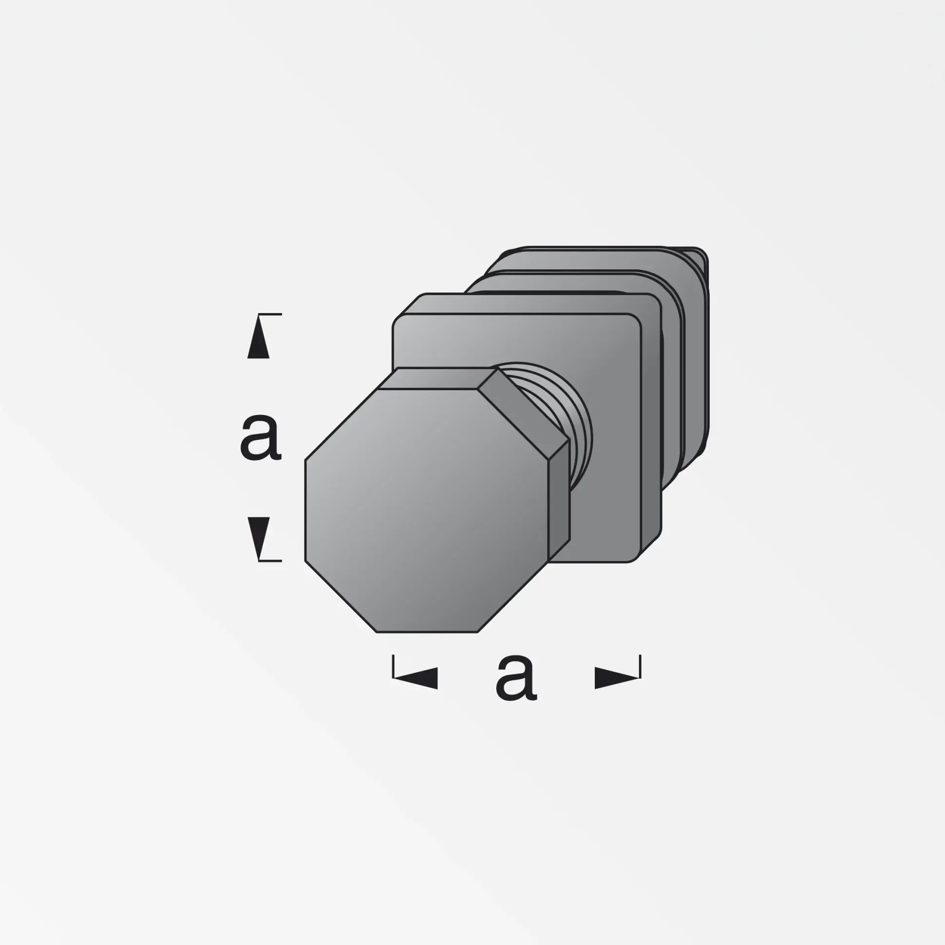 alfer Verstellfuß 23.5 mm 23.5 mm PVC (Kunststoff) glatt schwarz