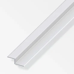 alfer Z-Abschluss-Profil 1 m, 15 x 20 x 9 mm Aluminium eloxiert silber
