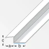 alfer Z-Abschluss-Profil 1 m, 15 x 20 x 9 mm Aluminium eloxiert messing