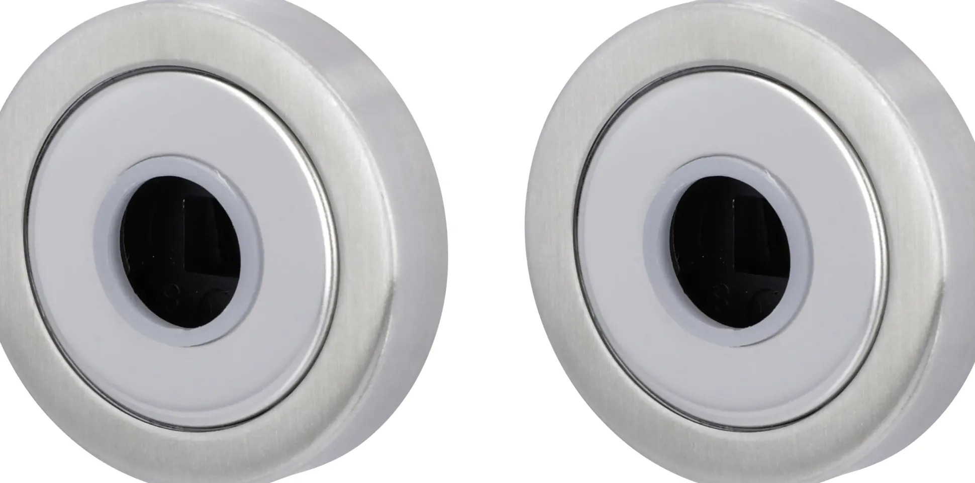 Alpertec Abdeckrosetten für Türdrücker Edelstahl satiniert Ø 5,2 cm