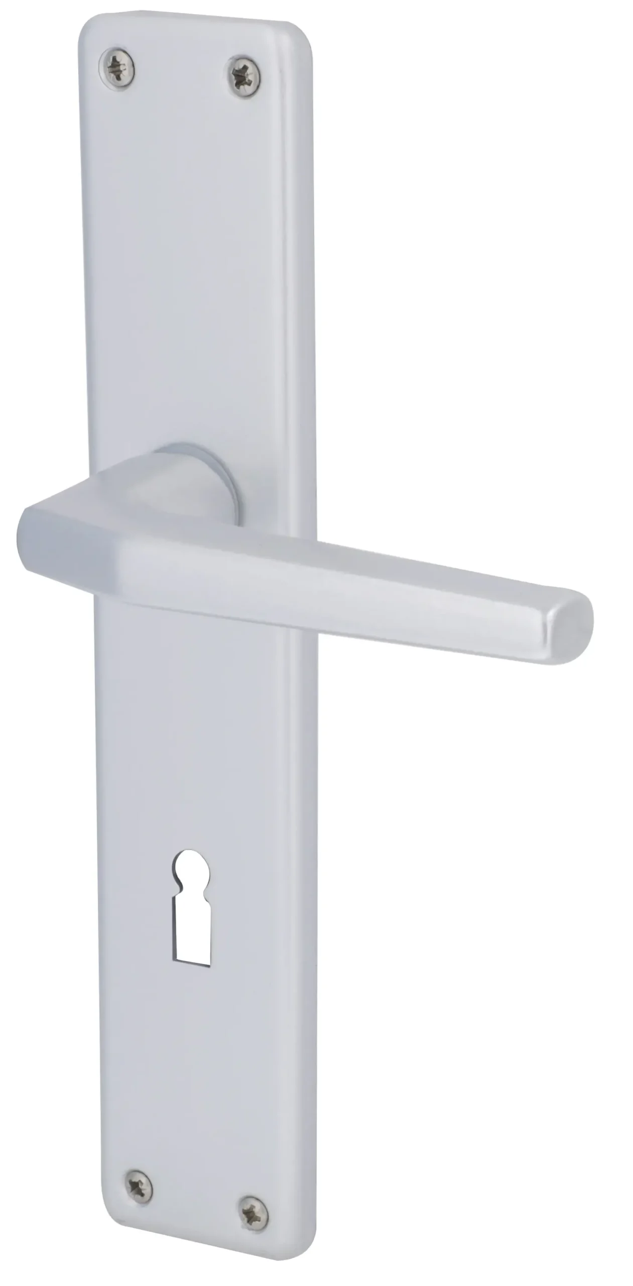 Alpertec BB-Langschildgarnitur Tanja Aluminium F1 silber eckig