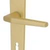 Alpertec BB-Langschildgarnitur Phil Aluminium F2 neusilber abgerundet