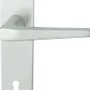 Alpertec BB-Langschildgarnitur Phil Aluminium F1 silber abgerundet