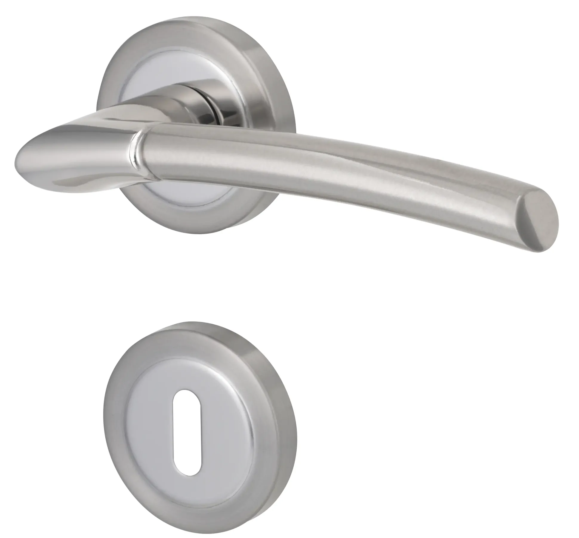 Alpertec BB-Rosettengarnitur Lena Messing Bi-Colour rund
