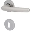 Alpertec BB-Rosettengarnitur Laurie Messing silber rund