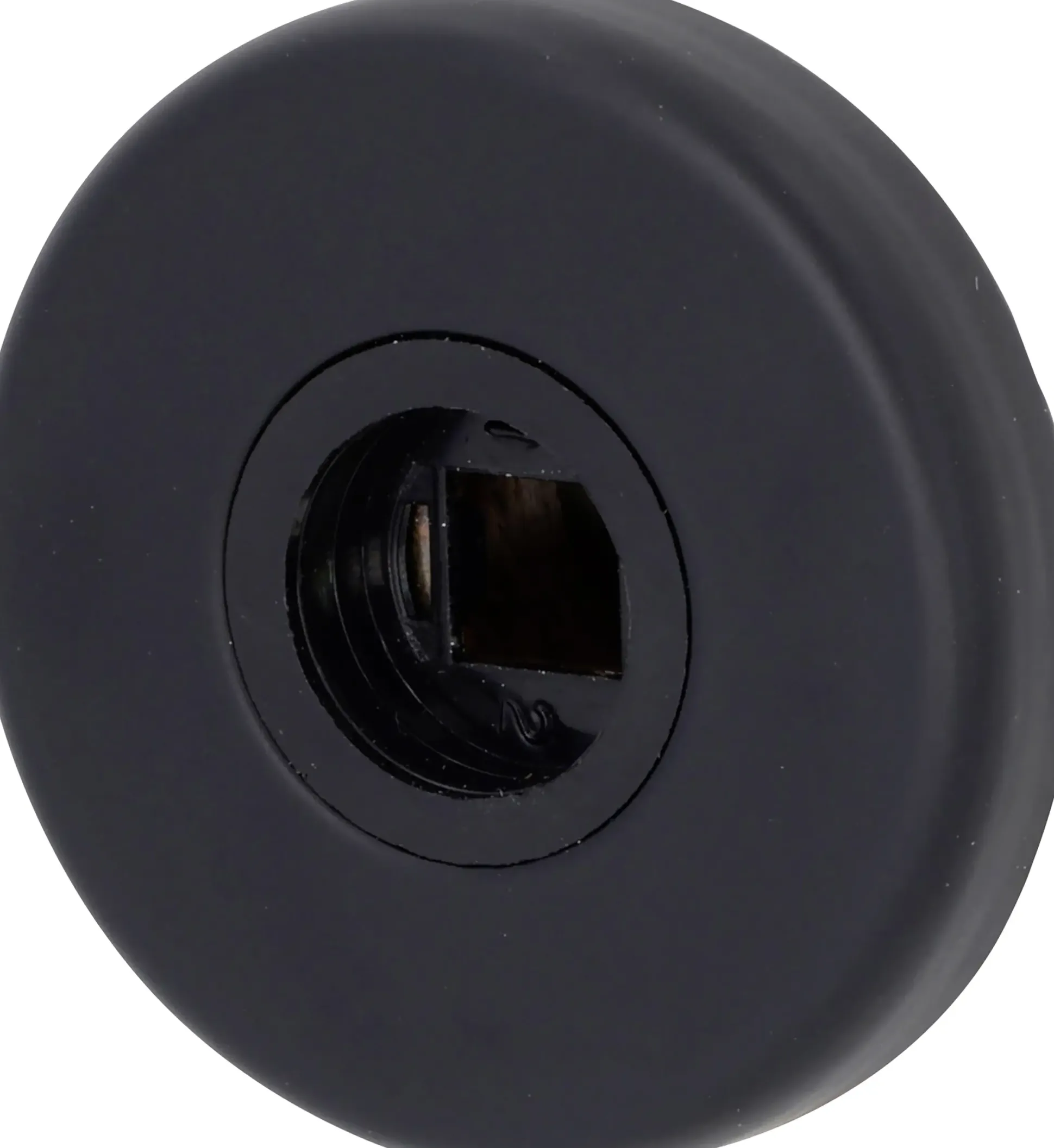 Alpertec Drückerrosette Edelstahl schwarz lackiert Ø 52 mm 2 Stück