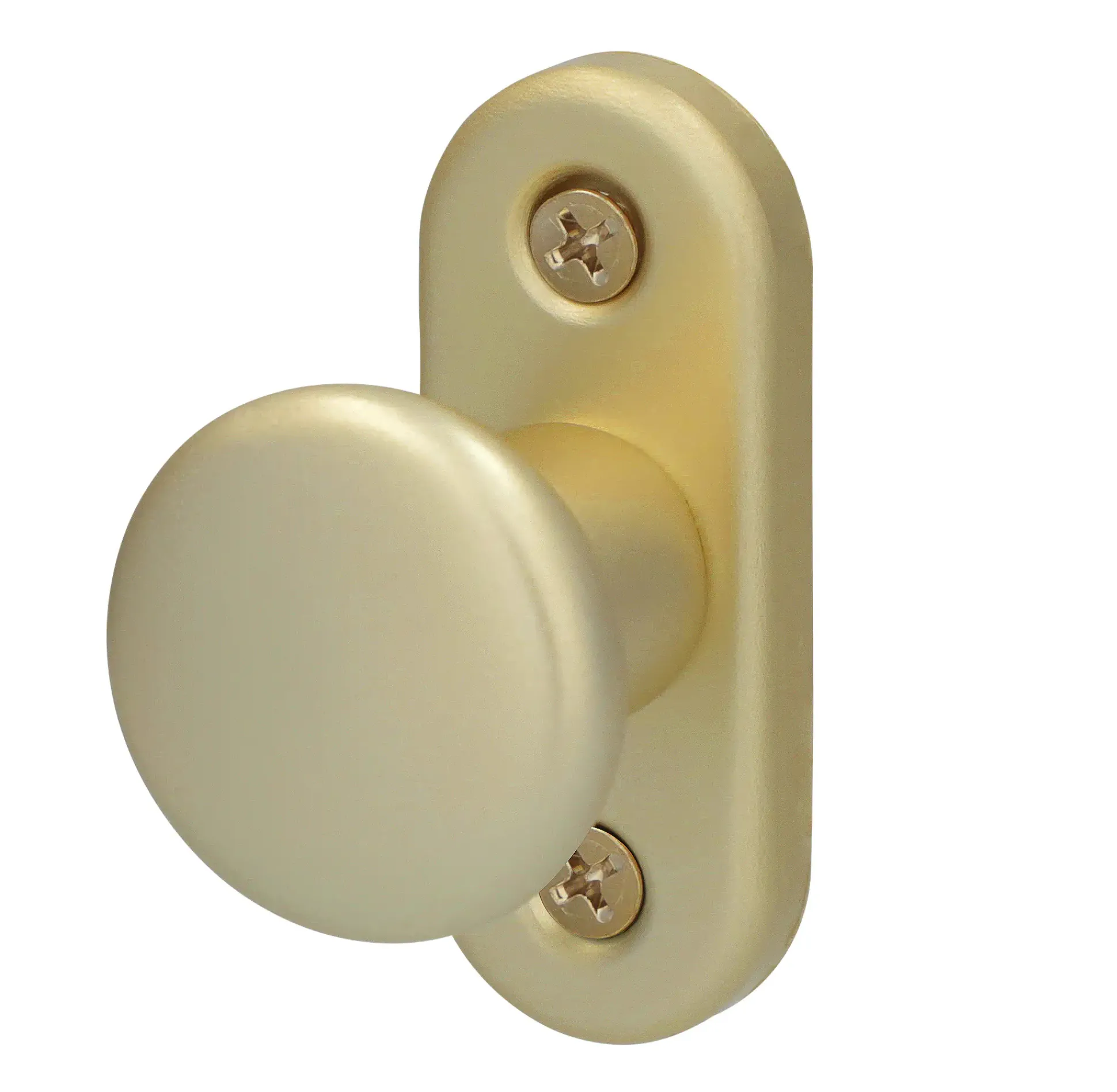 Alpertec Hebetürknopf Aluminium F2 neusilber
