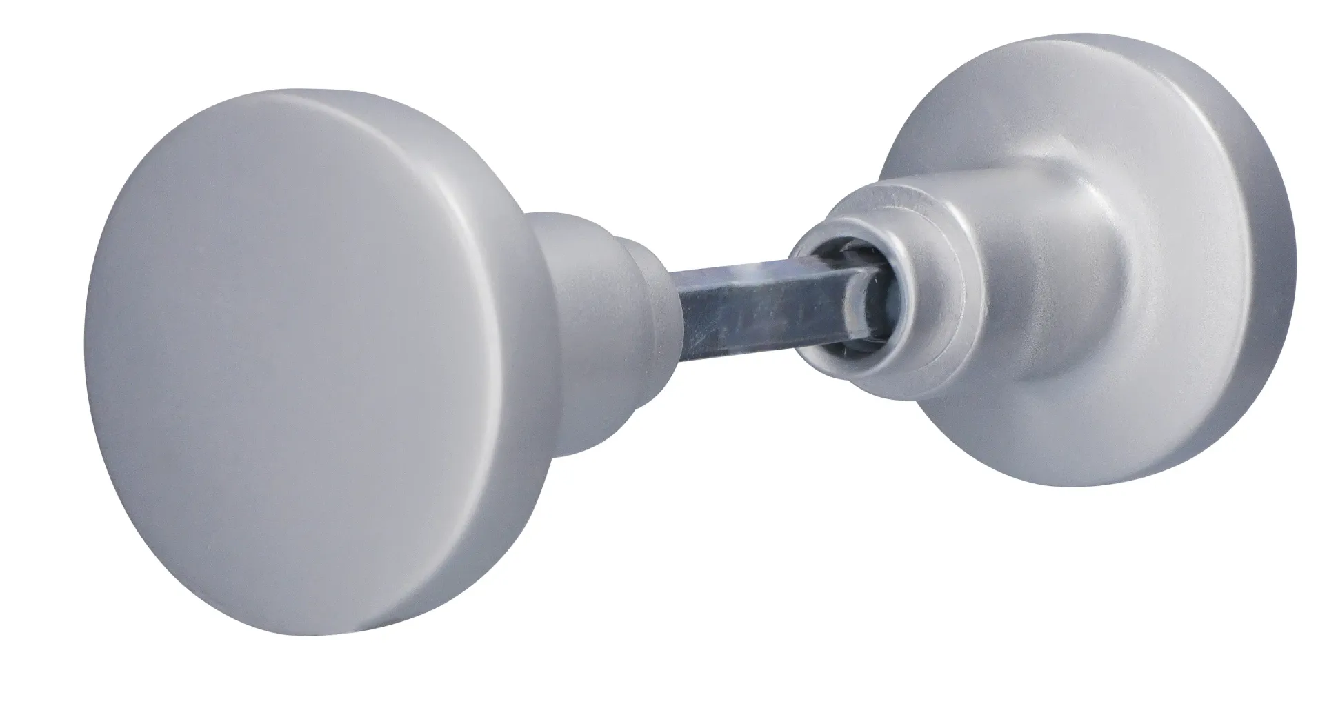 Alpertec Knopfdrückerpaar Ø 5,0 cm Aluminium F1 silber Ø 50 mm