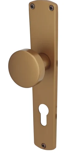 Alpertec PZ-Knopflangschild Phil Aluminium bronze abgerundet