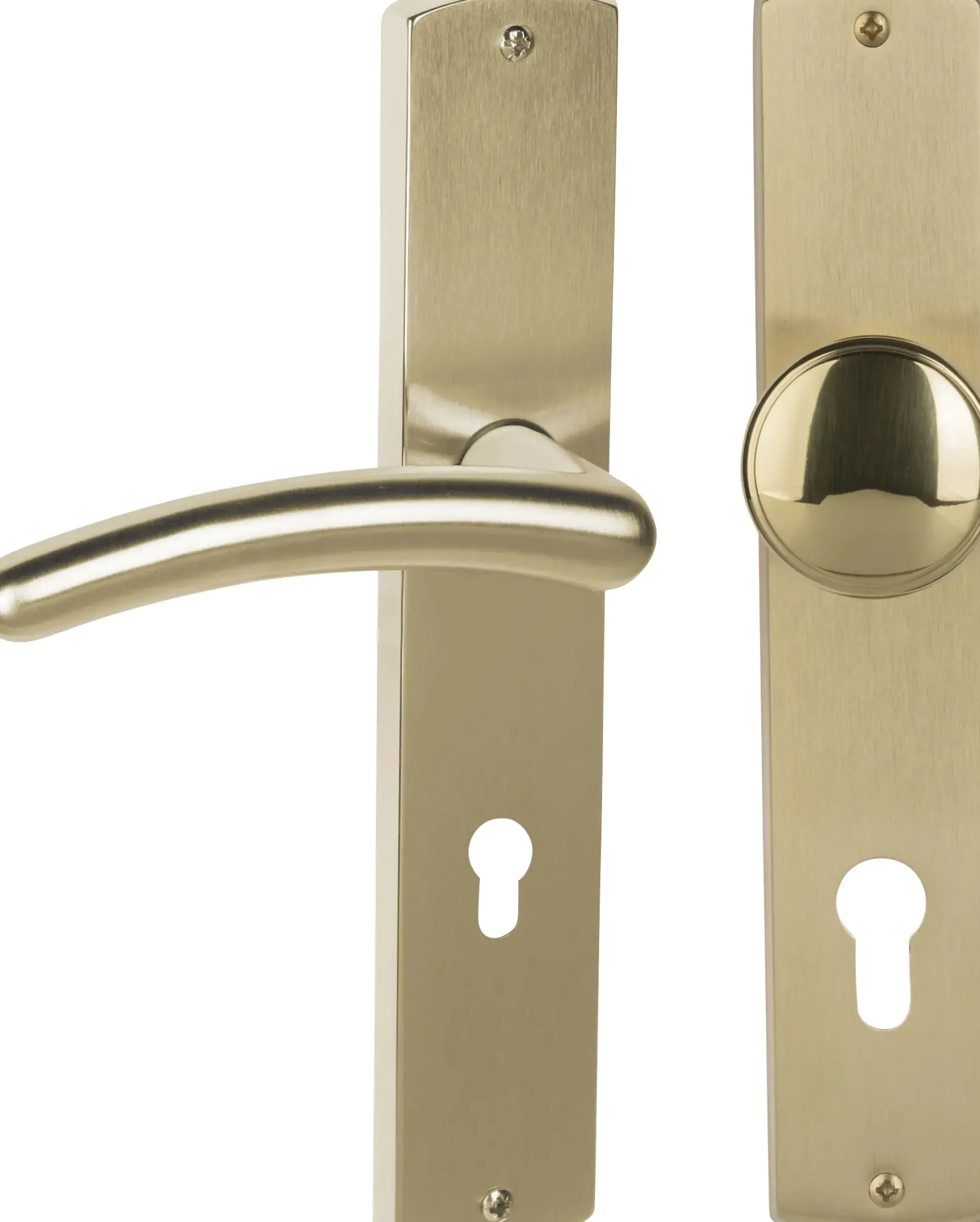 Alpertec PZ-Langschildgarnitur Isabella links Messing gold
