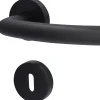 Alpertec Rosettengarnitur Fair II BB schwarz Ø 5,2 cm