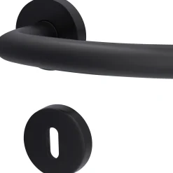 Alpertec Rosettengarnitur Fair II BB schwarz Ø 5,2 cm