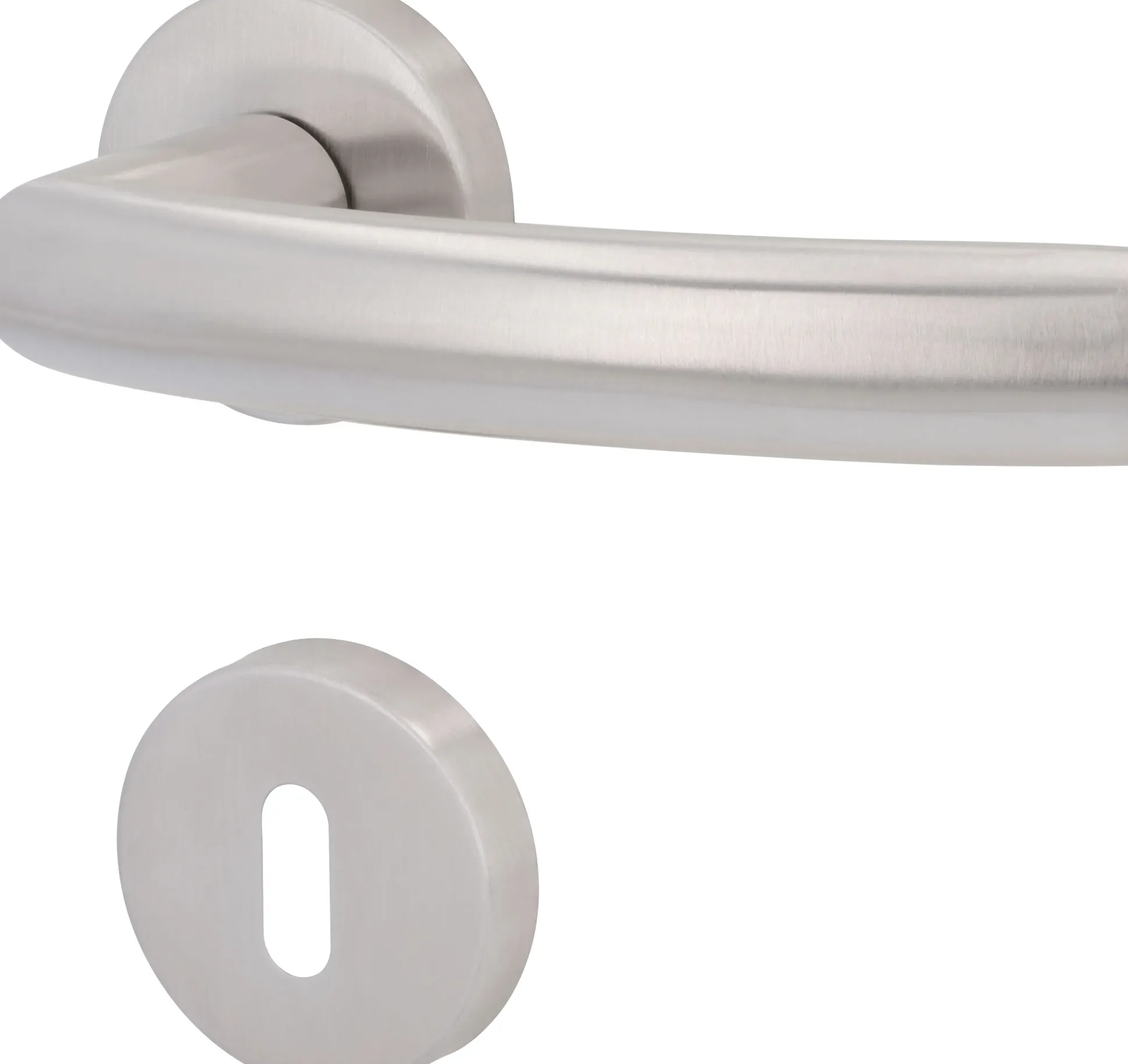 Alpertec Rosettengarnitur Brookline BB Edelstahl satiniert Ø 5,2 cm