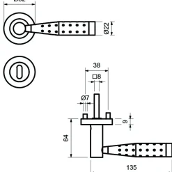 Alpertec Rosettengarnitur Solid 5