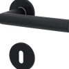 Alpertec Rosettengarnitur Martina BB Edelstahl schwarz matt Ø 5 cm