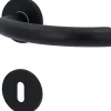 Alpertec Rosettengarnitur Jillian BB Edelstahl schwarz matt Ø 5 cm