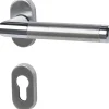 Alpertec Rosetten-Halbgarnitur Cork rechts Edelstahl silber
