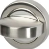 Alpertec Rosettenpaar WC mit Sperrriegel Edelstahl chrom Ø 5,2 cm