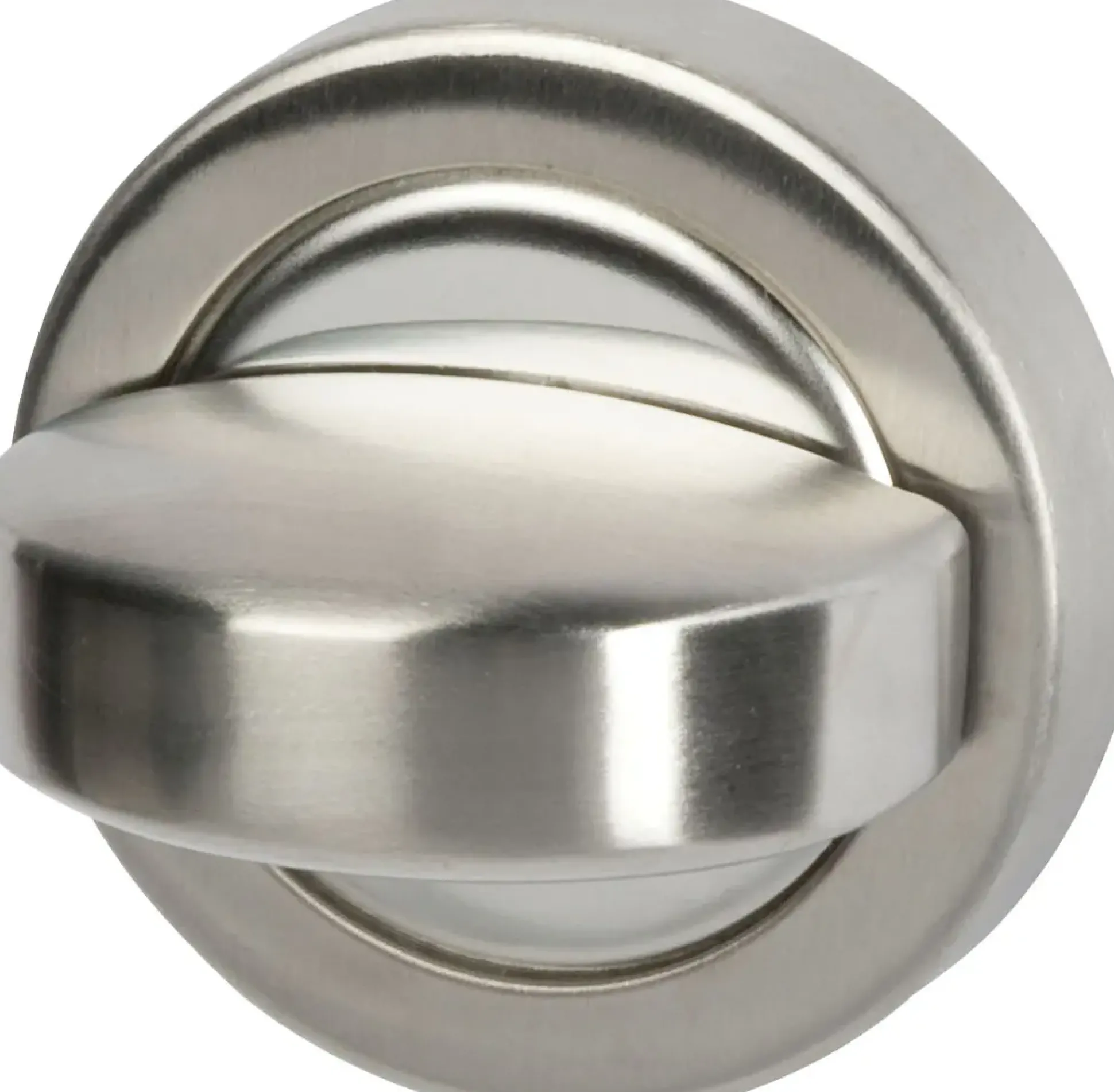 Alpertec Rosettenpaar WC mit Sperrriegel Edelstahl chrom Ø 5,2 cm