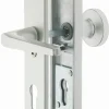 Alpertec Schutzbeschlag Tira Drücker/Knopf Aluminium silber 72 mm