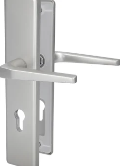 Alpertec Schutzbeschlag Tira Drücker/Drücker Aluminium silber 92 mm