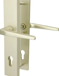 Alpertec Schutzbeschlag Tira Drücker/Drücker Aluminium neusilber 72 mm