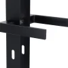 Alpertec Türgarnitur Langschildgarnitur Nazan Square Plano Edelstahl BB schwarz matt 23,5 x 4 cm
