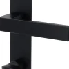 Alpertec Türgarnitur WC Langschild Nazan Edelstahl schwarz matt 23,5 x 4 cm