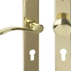 Alpertec Türgriff-Garnitur Lori für Wohnungstüren PZ gold Ø 72 mm rechts