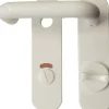 Alpertec WC-Kurzschildgarnitur Nylon weiß abgerundet
