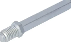 Alpertec Wechselstift für Türgarnituren Edelstahl verzinkt Ø 0,8 x 9 cm mit Gewinderolle