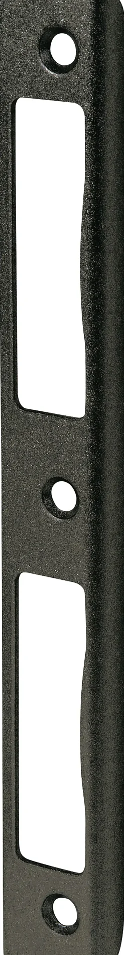 Alpertec Winkelschließblech für Türgarnitur rechts/links BB schwarz matt 17 x 2 x 0,8 cm