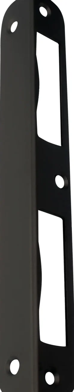 Alpertec Winkelschließblech für Türgarnitur rechts/links BB schwarz matt 17 x 2 x 2 cm