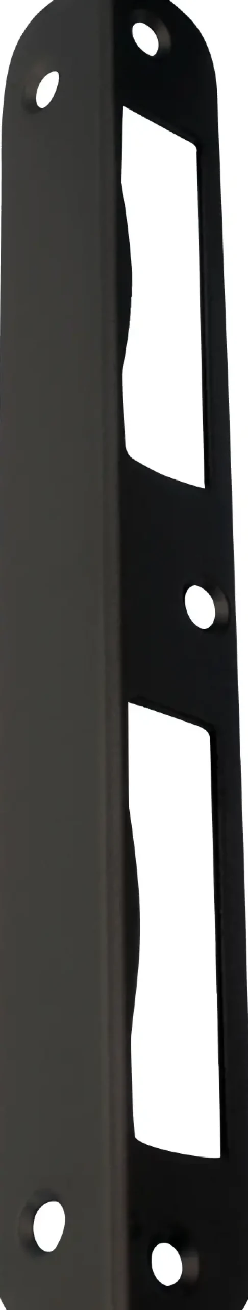 Alpertec Winkelschließblech für Türgarnitur rechts/links BB schwarz matt 17 x 2 x 2 cm