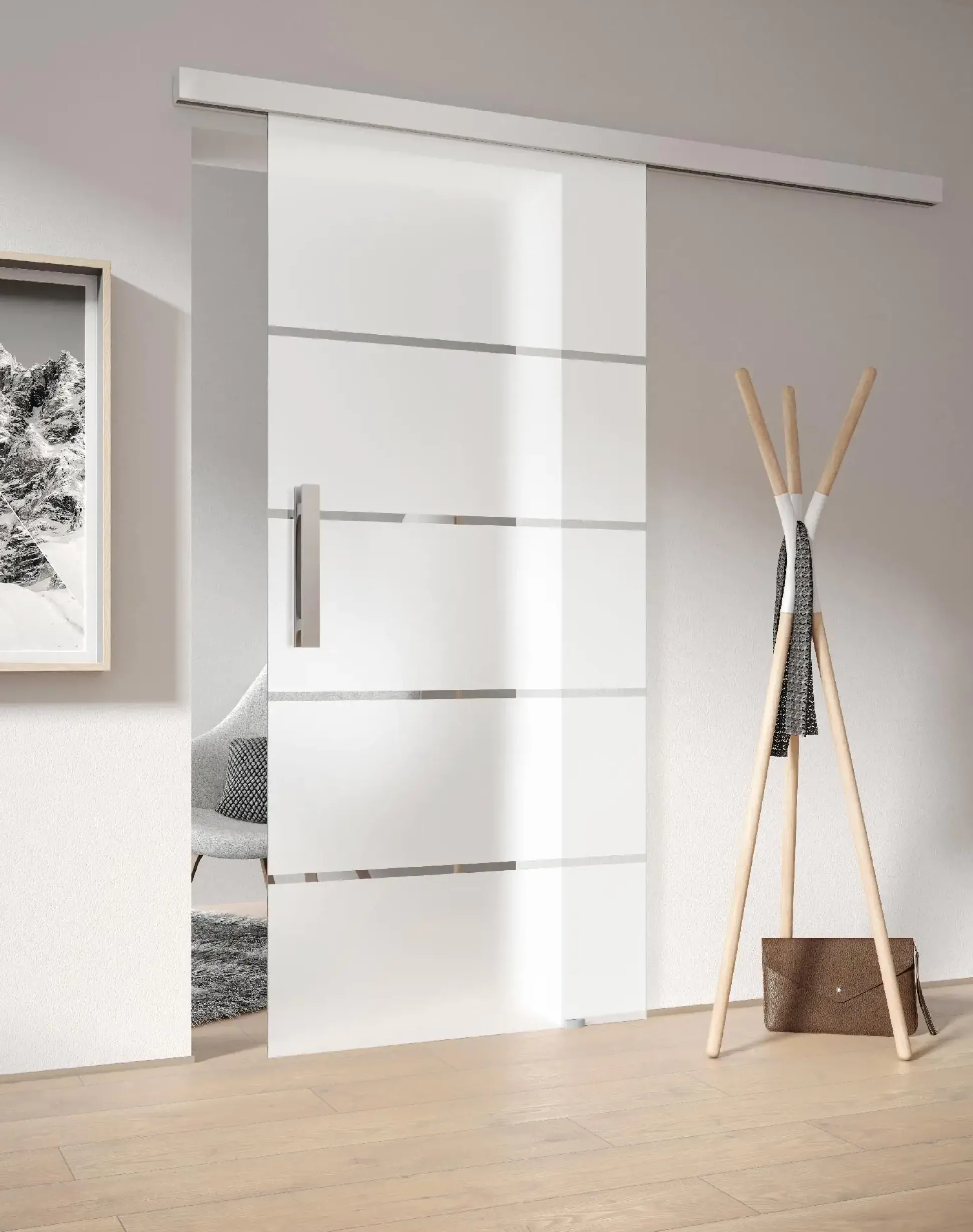 Ambiente Glas-Schiebetür Opal Dekor S 36/15 ESG, Klarglas