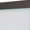 Ambiente Schienen-Set Aluminium matt schwarz Griffmuschel Rund für Glas-Schiebetür, Ideal