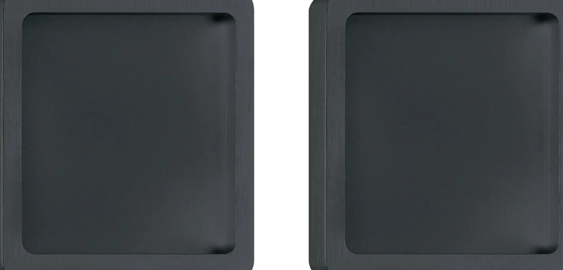 Ambiente Schienen-Set Aluminium matt schwarz für Glas-Schiebetür