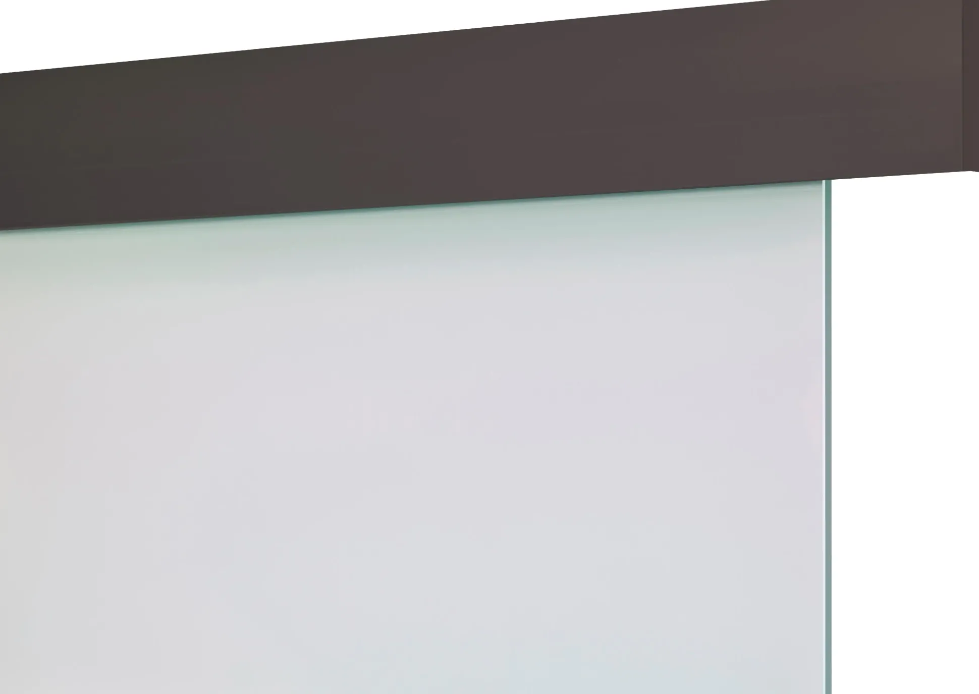Ambiente Schienen-Set Aluminium matt schwarz für Glas-Schiebetür
