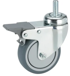Apparate-Lenkrolle mit Totalfeststeller 50 x 19 mm Tragkr. 45 kg