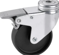 Apparate-Lenkrolle mit Totalfeststeller 75 x 24 mm Tragkr. 60 kg