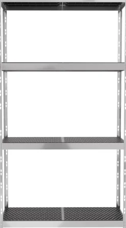 Ar Shelving Regal Rivet Allroad Kunststoff 180 x 100 cm 4 Böden 400 kg