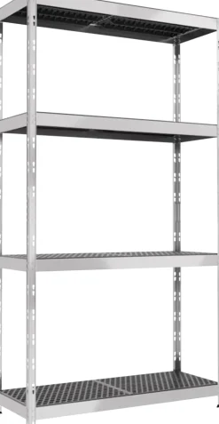 Ar Shelving Regal Rivet Allroad Kunststoff 180 x 100 cm 4 Böden 400 kg