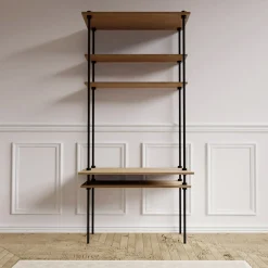 Ar Shelving Schreibtisch-Set mit Regalböden Ar Deco Nebraska 185 x 85 cm