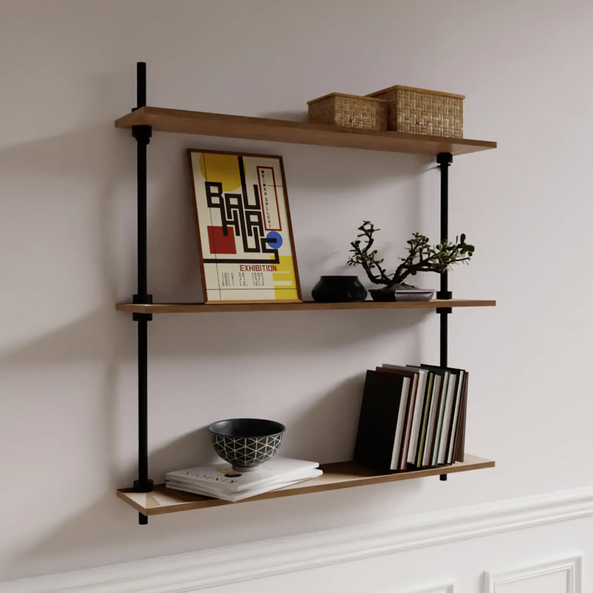 Ar Shelving Wandregal AR Deco Nebraska 92,5 x 85 cm 160 kg